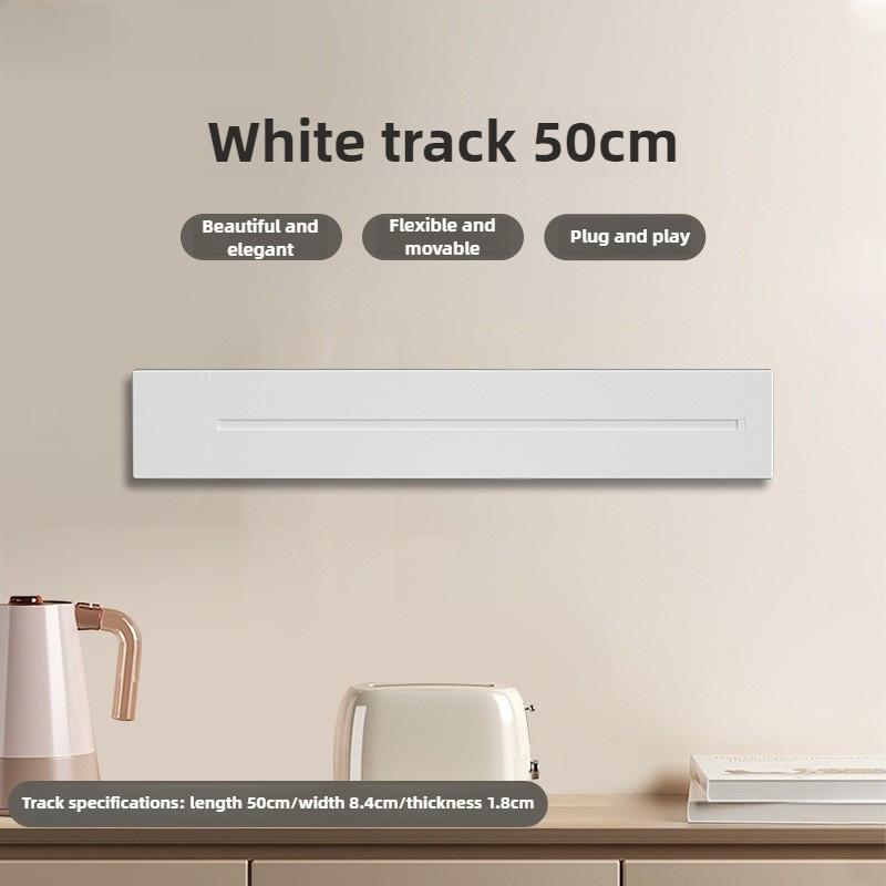 Multi-way Plug Movable Track Power Socket Adapter Wall Power Sliding Rail Socket Home Kitchen Appliances