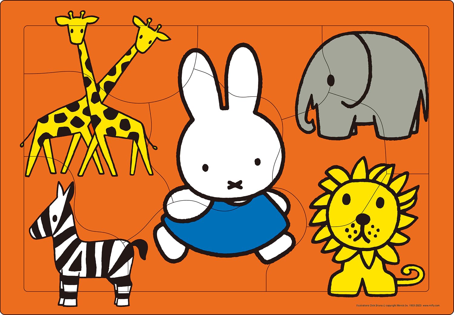 

Epoch Miffy and Animal Land 9-Piece Children s Puzzle Apollo Includes Storage Bag Suitable for 1.5 Years and Older ST Mark Certified