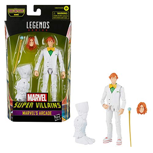 Hasbro Marvel Legends Series Super Villains Arcade 6-inch Action Figure F2800, Authentic, with Build-a-Figure Parts