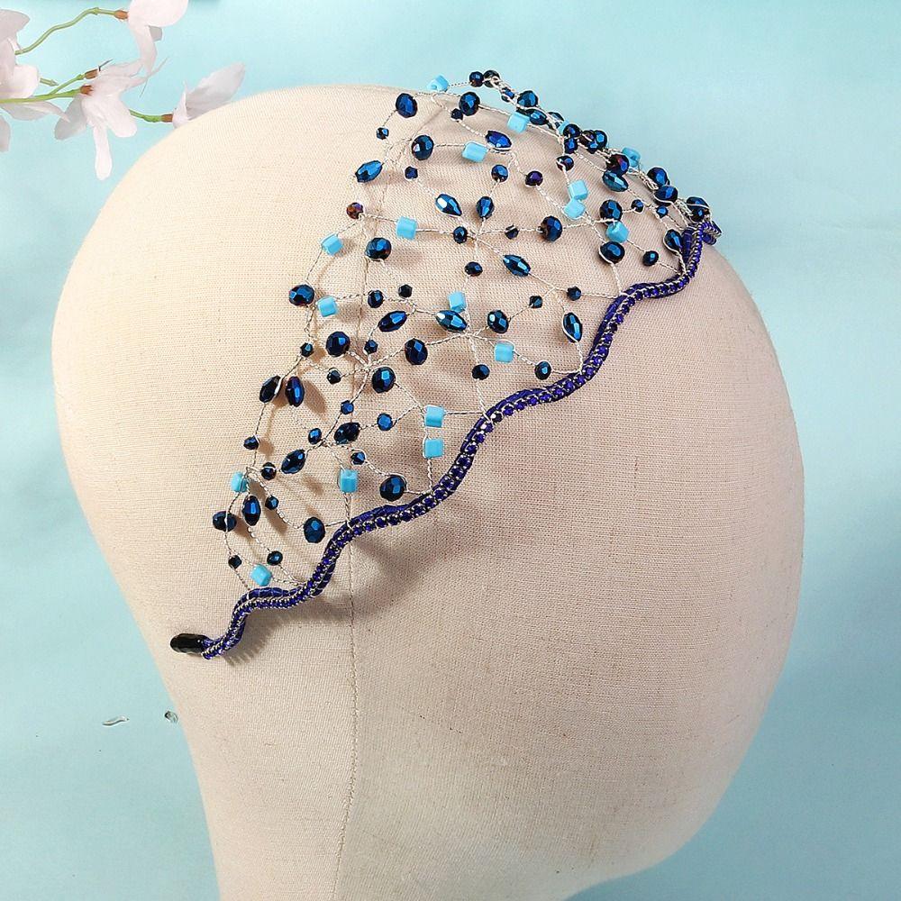 Handmade Sparkling Rhinestone Tiara Wedding Headpieces Bride Hair Bands Headdress