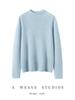 Women's 100% Pure Cashmere Half-High Neck Knitwear: Autumn/Winter Pullover Sweater in Gentle Style