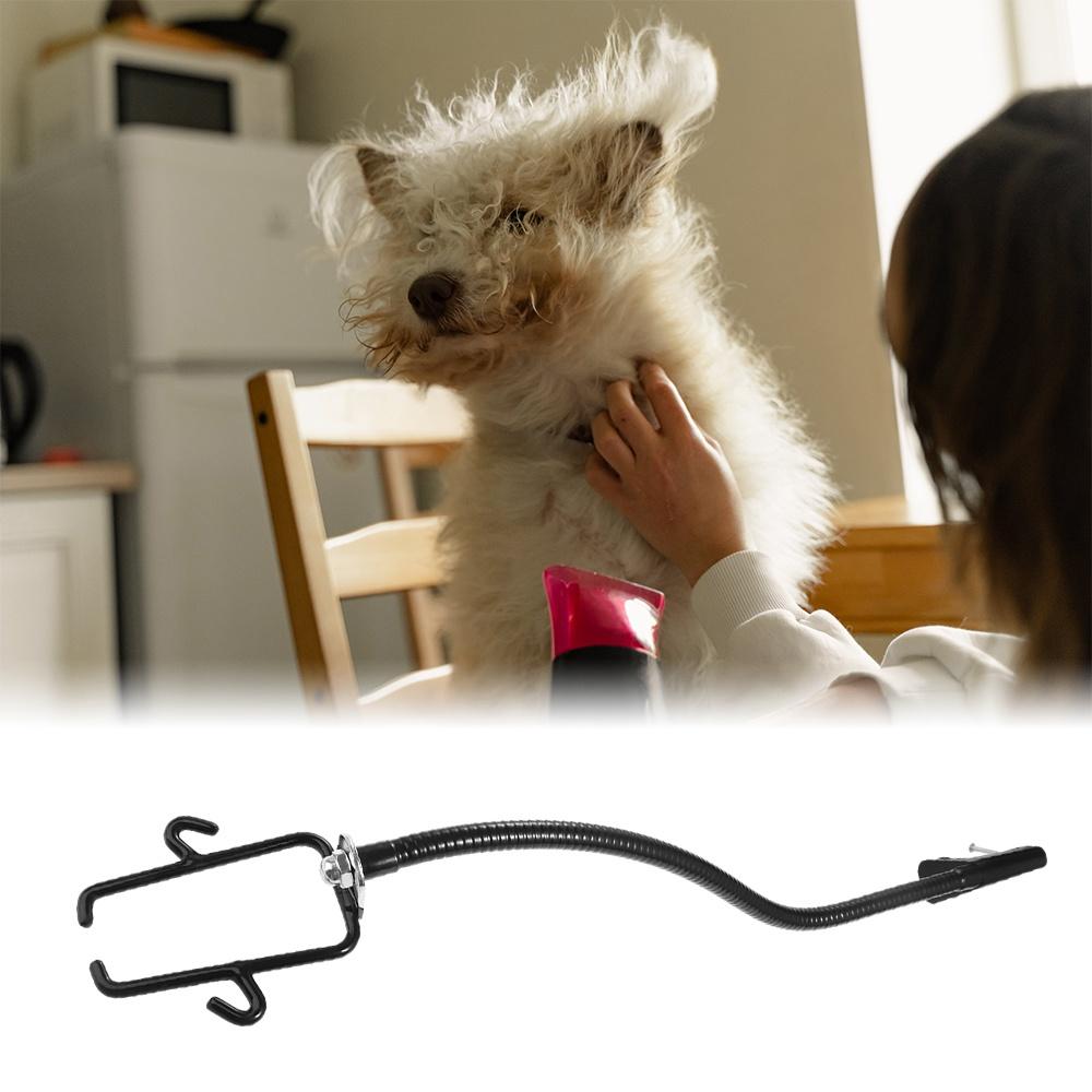 Flexible Household Black Hair Dryer Holder Drying Fixing Frame Pet Accessories Hair Dryer Stand