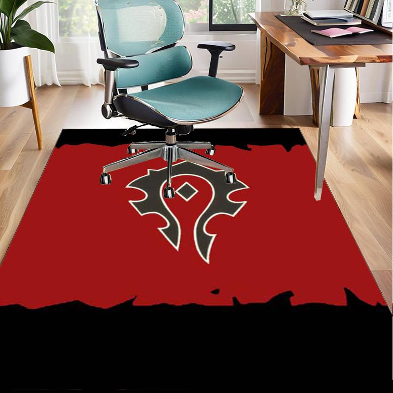 Warcraft Game Office Rug Chair Mat, Game Carpet, Suitable for Front Door, Bedroom, Living Room, Desk, Holiday Gift
