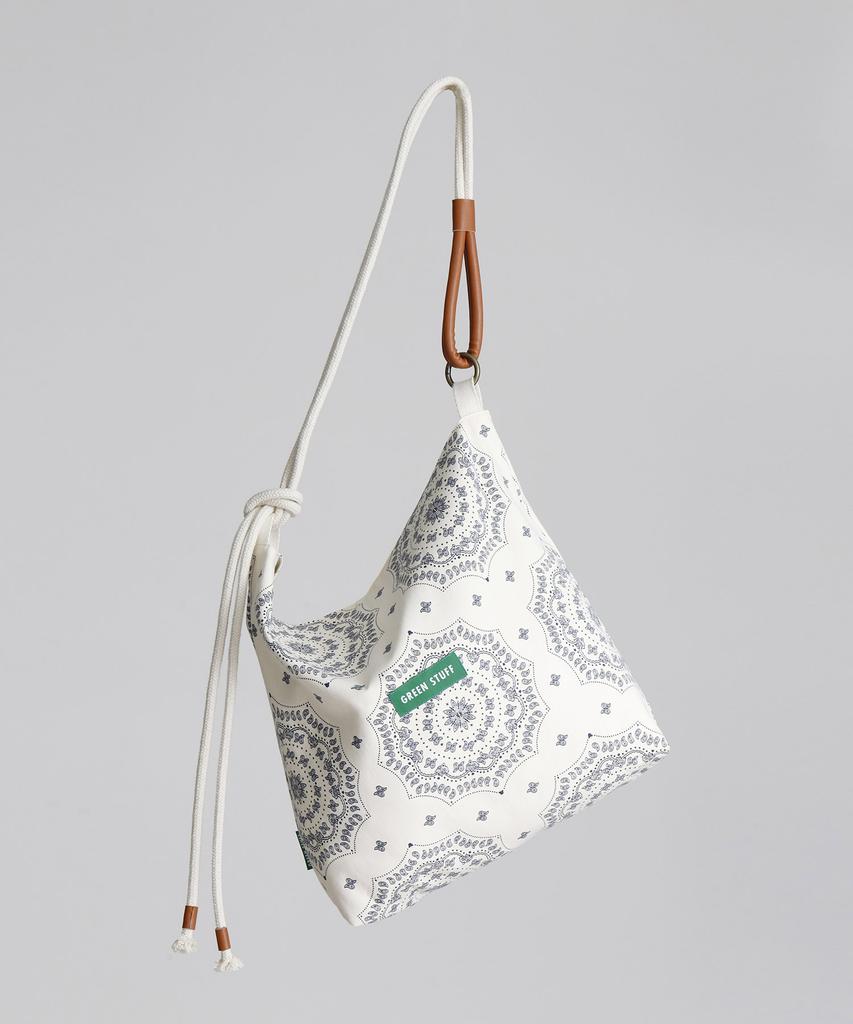 Green Stuff Loose Fit Rope Shopper Bag R1 Paisley - Ivory