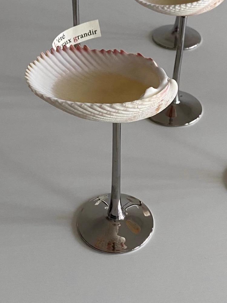 Handmade Tall Wine Glass, Natural Conch Shell, Wine Glass, Creative Design, Shell Tray Gift, High-end Decoration Interesting Cup
