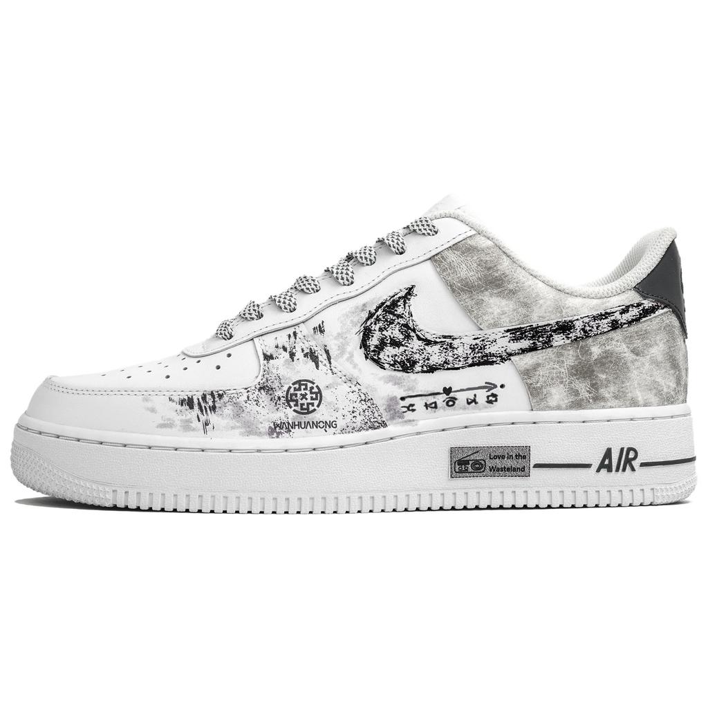 Nike Air Force 1 Wan Hua Nong, Chi Ren Wei Mei, Shopping Bag Abrasion Resistant Low top Skateboard Shoes Men's CW2288-111(Team113-S-BOX)