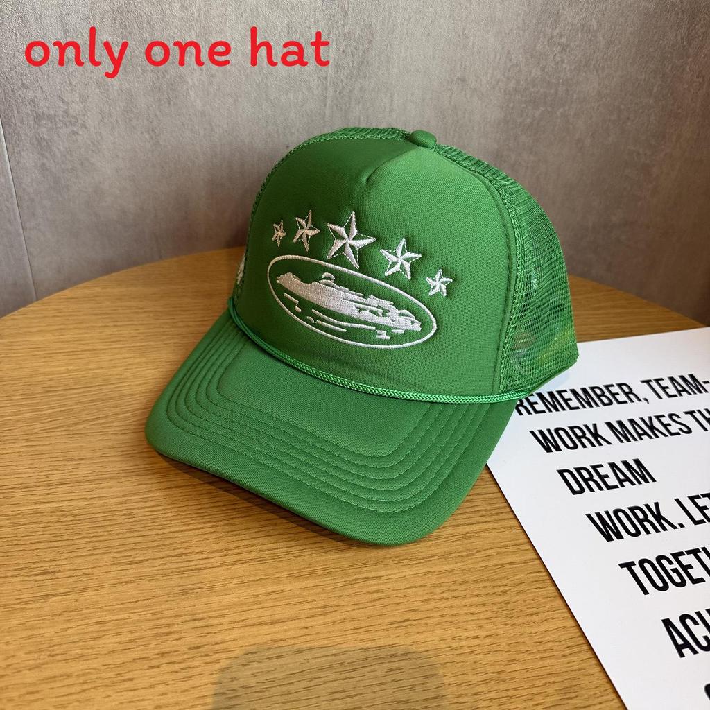 Street Style Embroidered Baseball Cap With Adjustable Fit For Summer Outdoor Activities