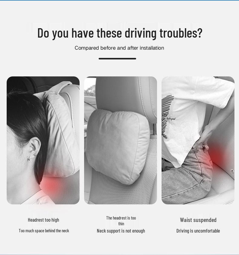 Xiaopeng G6/G9/P7/Mona M Car Headrest & Lumbar Cushion – Interior-Matched Support