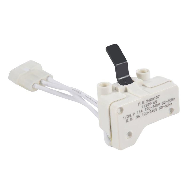 Dryer Door Switch For 3406109 3406107 Whirlpool, Kenmore, Sears, Maytag, Roper, Estate-B61B