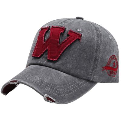 Sun CZA400 [White Fang] Hat, Cap, Denim, Sports, Casual, Protection, Vintage, Men's, Women's, (Gray)