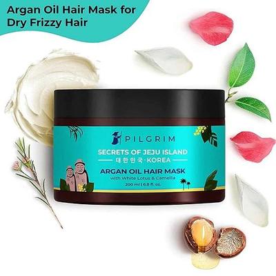 Pilgrim Arganový olejový vlasový zábal s bílým lotosem a kamélií 200 ml