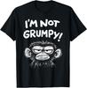 Miesepeter Affe Ich bin nicht miesepetrig Lustiges Vintage Retro T-Shirt