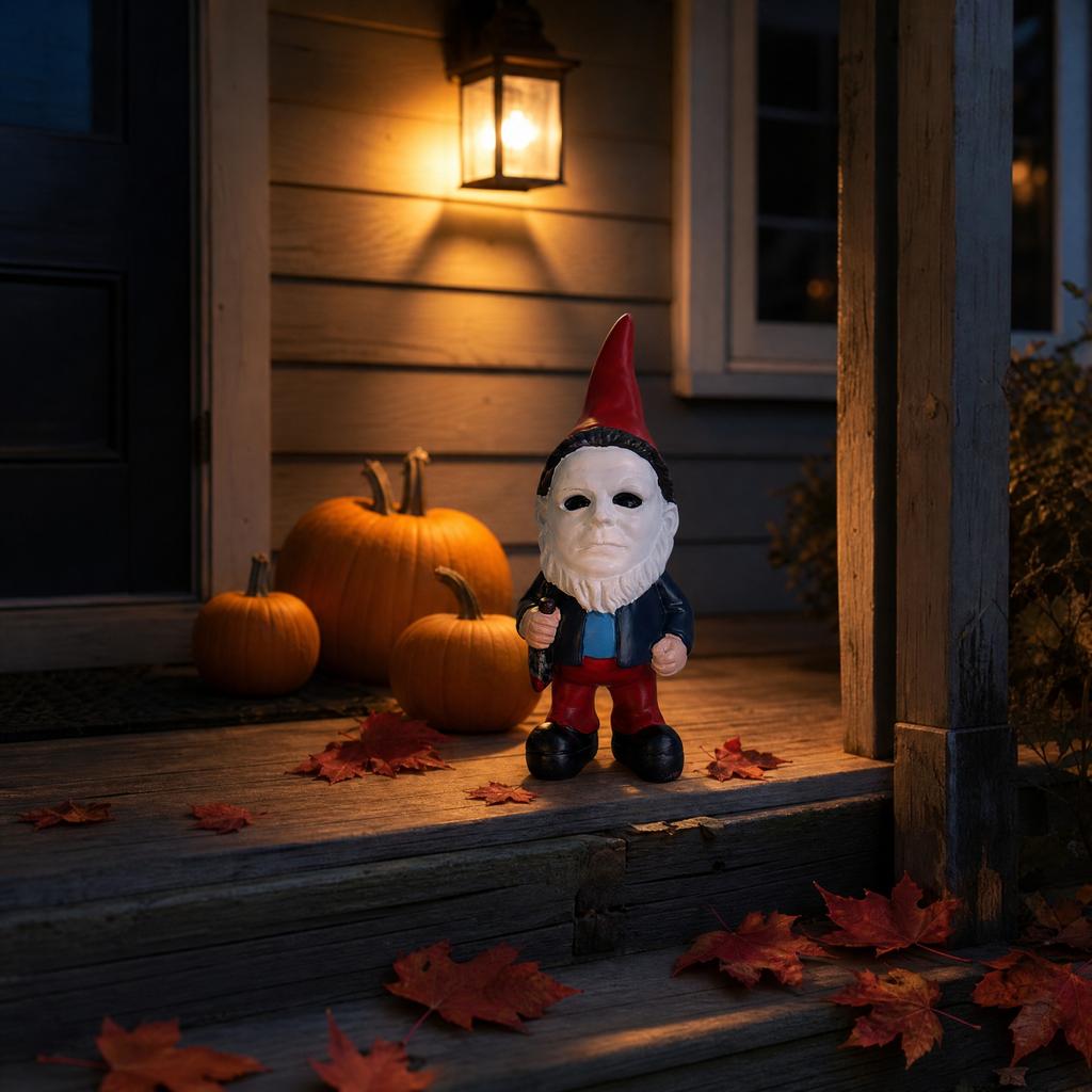 Halloween Garden Gnome Resin Statue, Decor for Home and Yard