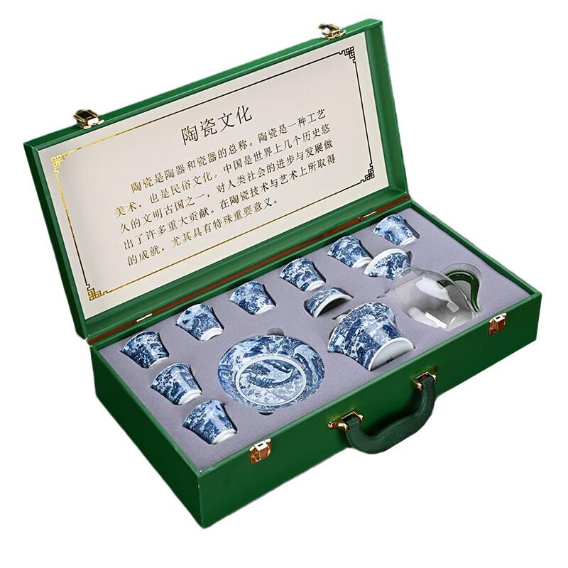 Tao Ding Xuan Qingming Scroll Ceramic Tea Set