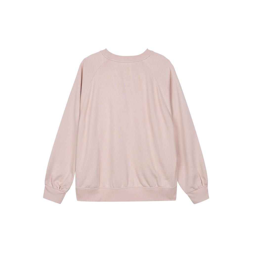 Jordan Dri-Fit Solid Casual Quick-Drying Knit Crew Neck Long Sleeve Sweatshirt Women Tops Particle-Beige Stealth-Gray FN5123-207