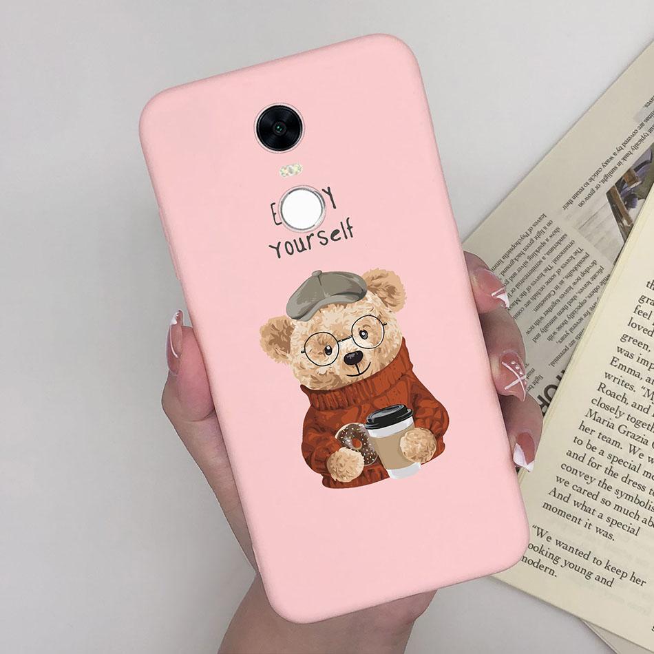 Cute Cartoon Case For Xiaomi Redmi 5 Plus Case Soft Painted Matte Silicone Back Cover For Redmi5 Plus Redmi 5+ Phone Cases Funda