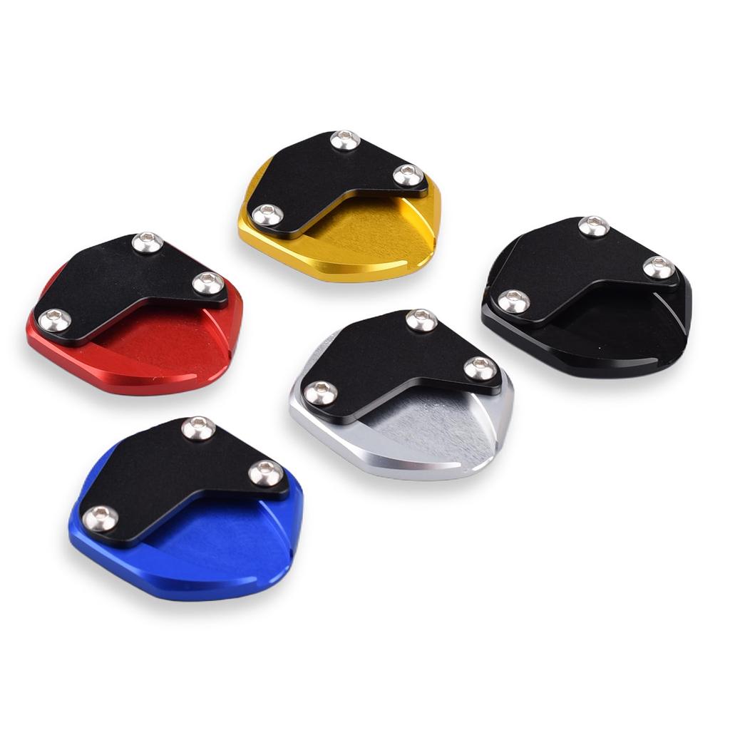 Motorrad Aluminium Seitenständer Verlängerungsplatte für GB350 GB350C GB350S (2021-2024) (Schwarz)