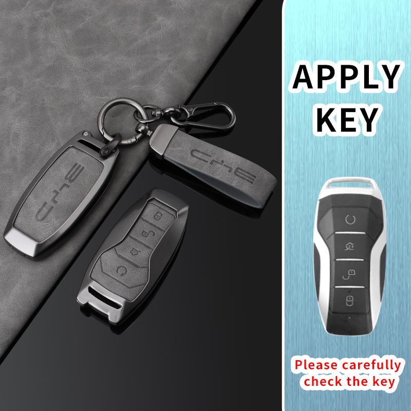 Alloy Car Key Case Cover Holder for BYD Second Song Pro Tang Dm QIn PLUS MAX Yuan Generation Atto 3 Han EV Dolphin Accessories