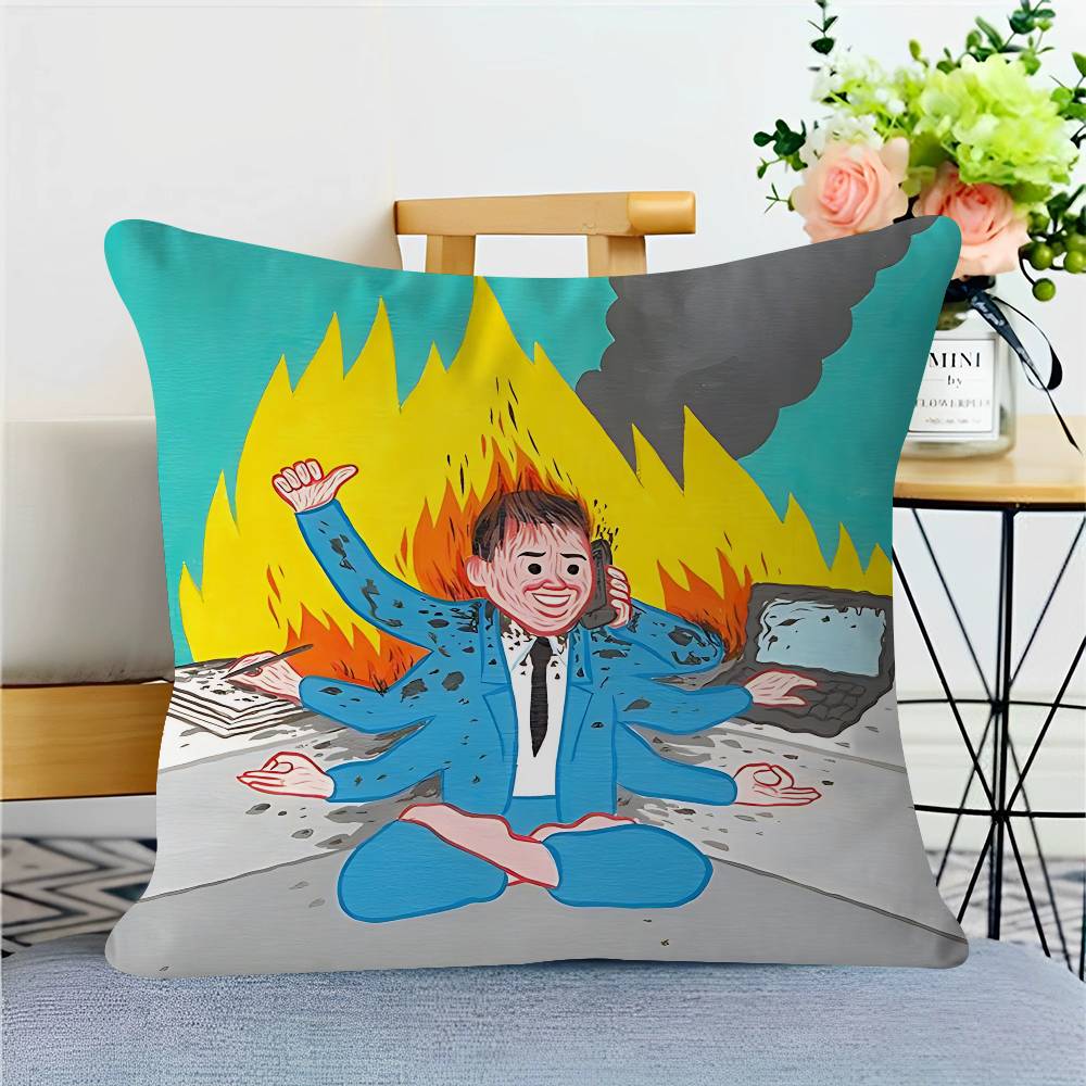 Искусство J-Joan-Cornella 45*45см Наволочка Чехол для подушки Декор Наволочка Домашняя наволочка Для диванной подушки 12x12Inch