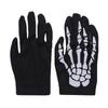 Adult Halloween White Skeleton Gloves Fashion Skull Mitten Ghost Claw Skull Glove Stretch Cosplay Goth Mittens Accessories