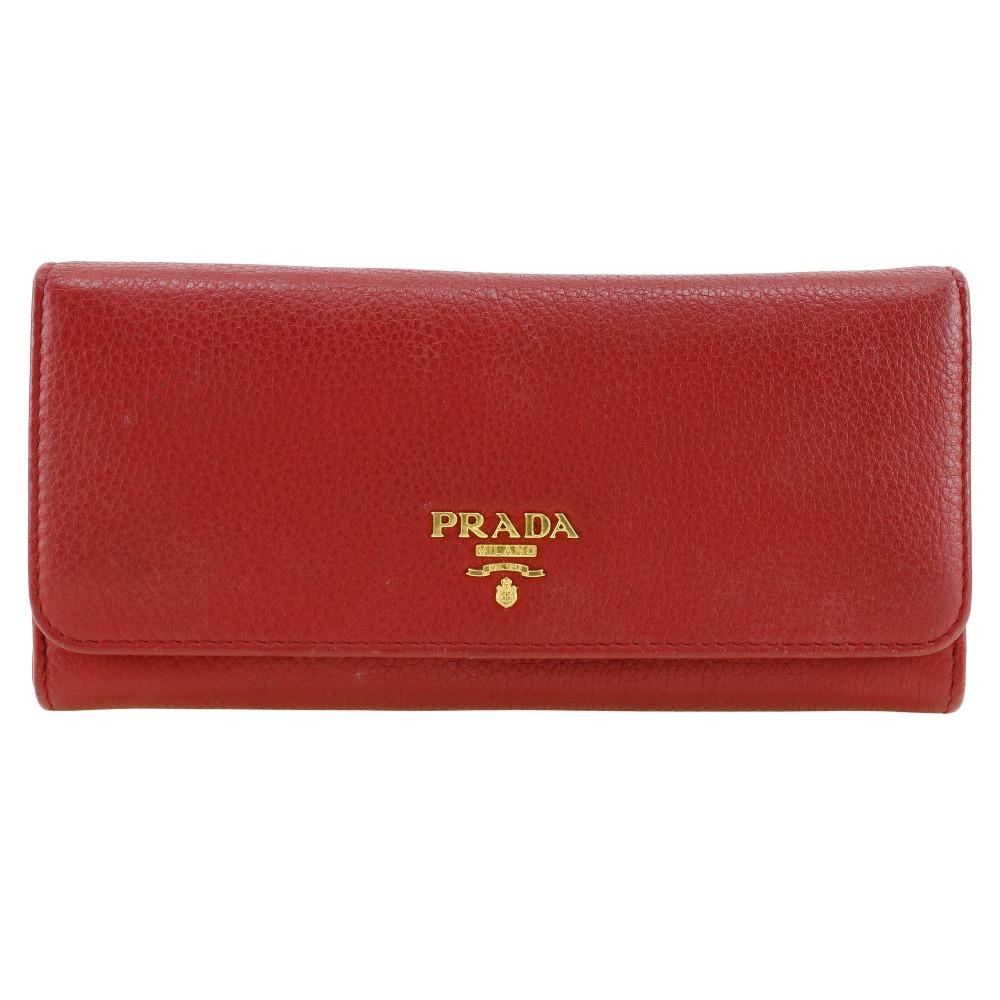

PRADA Vitterodino Purse 1MH132 Red leather Women Used