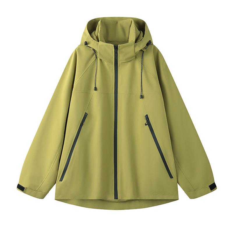 Carefully Selected Waterproof Hooded Windbreaker for Men & Women - Windproof Outdoor Jacket for Camping, Sports & Mountaineering M