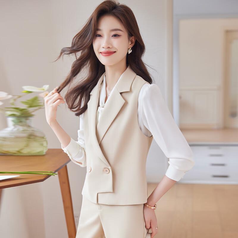 Elegantes 3-teiliges Business-Westen-Anzug für Damen