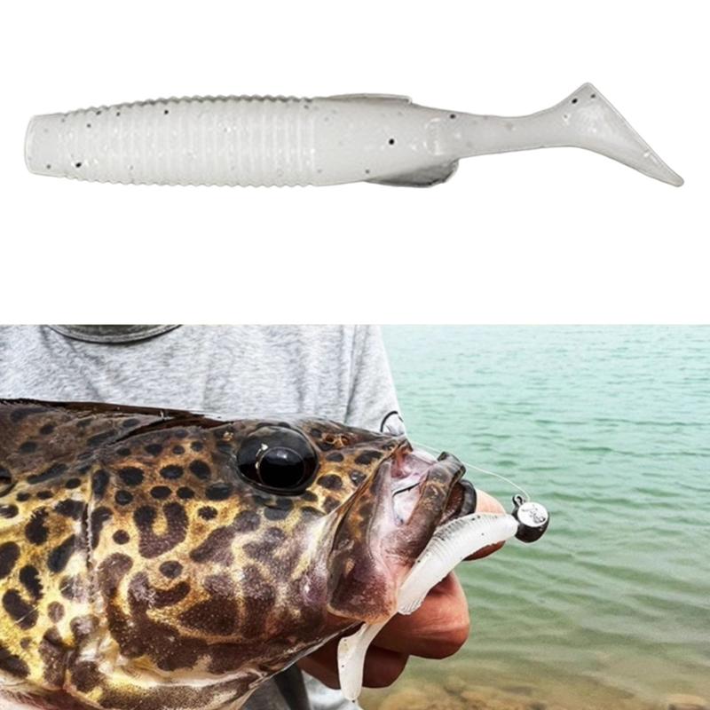 10Pcs Paddle Tail Swimbaits Competitive T Tail Soft Baits Soft Fishing Lures Artificial Wobbler Baits Enduring