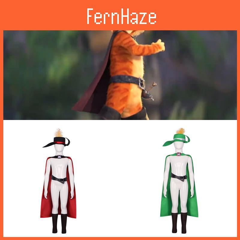 Costume da Cosplay Eroe Gatto di Il Gatto con gli Stivali 2 con Cappello e Mantello