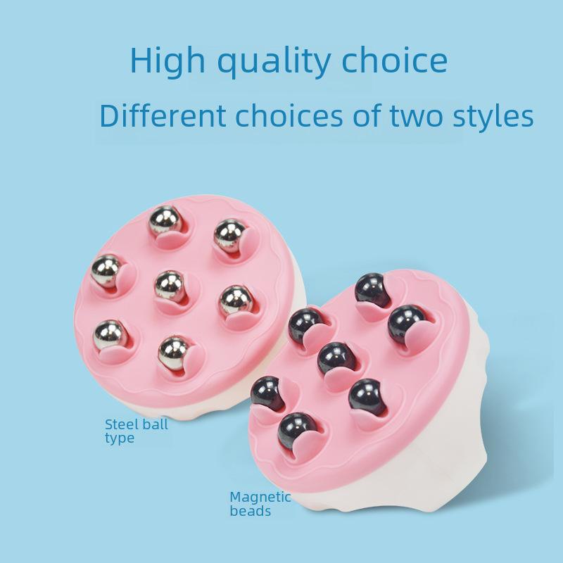 Dragon Ball Abdominal & Meridian Massager: Tendon Rolling Brush with Magnetic Ball Roller