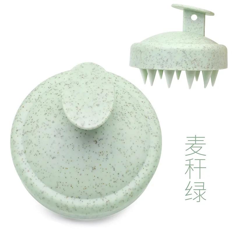 

Силиконовая щетка для шампуня, массажная расческа для головы, расческа для мытья волос, массажная щетка для тела, щетка для ванны, душа, парикмахерский инструмент зелёный
