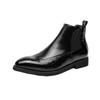 Men's shoes autumn and winter Chelsea boots Brock leather shoes men's British Martin boots men's foreign trade large size medium help men's boots