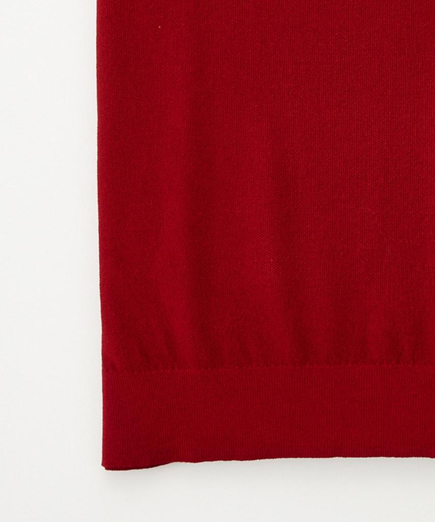 STCO Diems Ice Touch Open Collar Knit Wine (Classic Fit)_Dktub06Cma