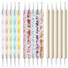 5-Piece Double-Headed Nail Art Dotting Pen Set with Wooden Handle