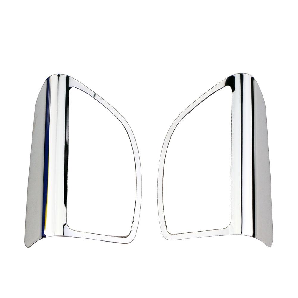 2Pcs/Set A Pillar Audio Speaker Trim Decoration Sticker for Ford Focus 3 MK3 2012 - 2018 ABS Chrome Car Accessories