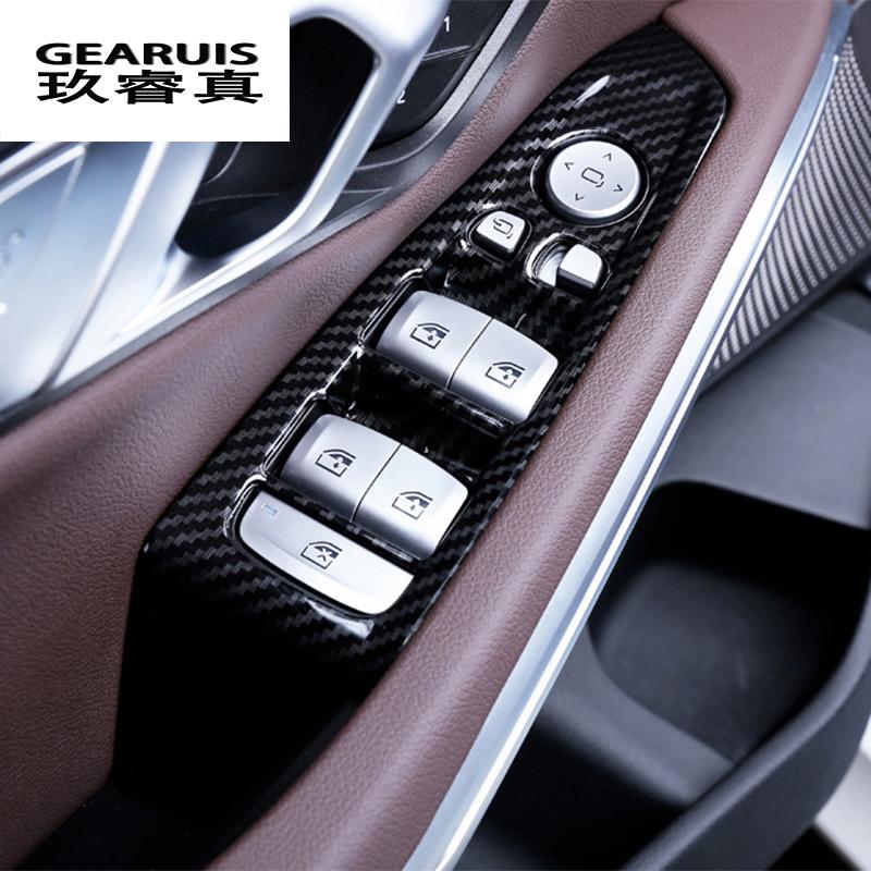 Auto Styling Carbon Faser Verstauen Aufräumen Armlehne Box Schützen Aufkleber Abdeckungen Für BMW 3 Serise G20 G28 Innen Auto