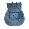 Dog Car Seat Soft Washable Pet Booster Car Seat with Safety Leash Plush Velvet Puppy Car Travel Carrier Bed for Small Medium Large Dogs