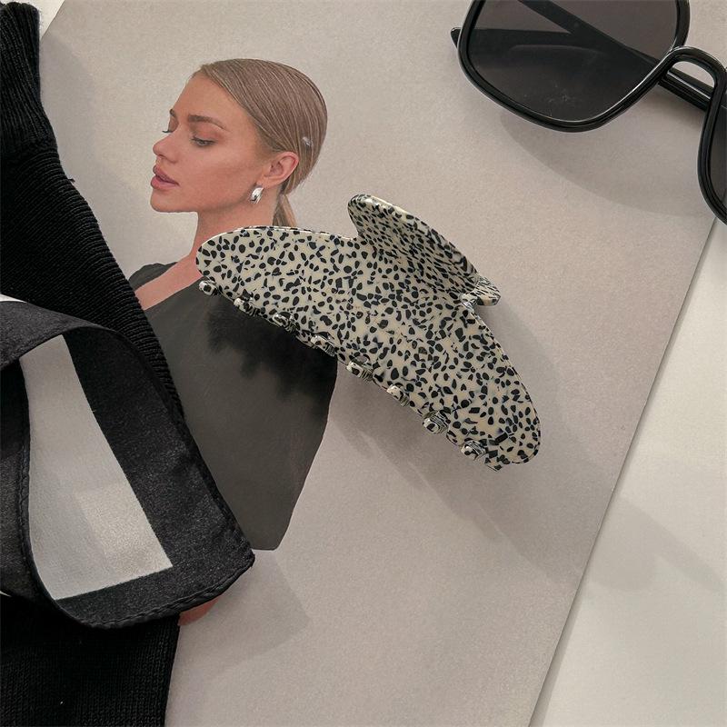 

Высококачественная французская заколка для волос из уксусной кислоты - Большая в стиле акула для женщин, Идеально подходит для лета