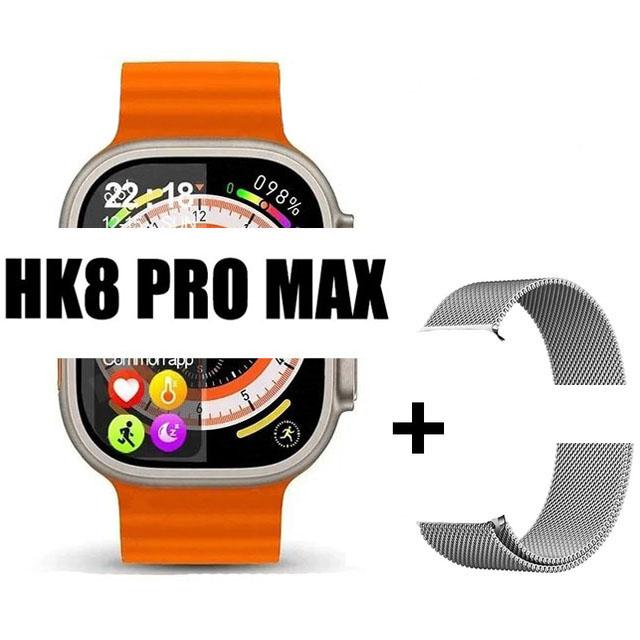 Ceas inteligent original Hk8 Pro Max, pentru bărbați, seria 8, 49 mm, 2,2 inci, cu reîmprospătare ridicată, ecran Rtae, Nfc Compass Game Smartwatch pentru Apple Iphone