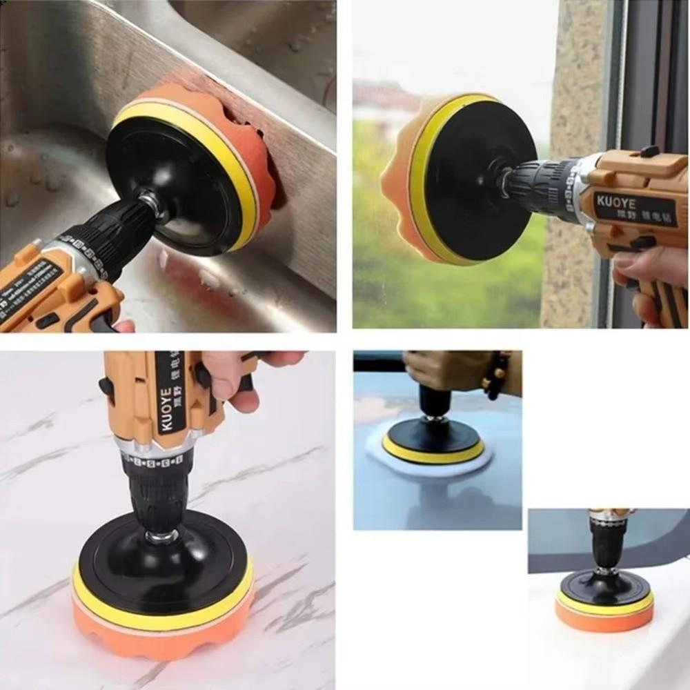 6pcs/set Universal Car Polishing Pad Kit 3/4/5/6/7 Inch Car Repair Tools Auto Detailing Waxing