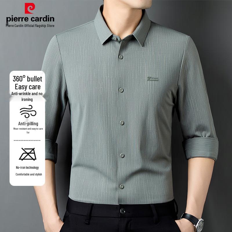 Pierre Cardin Men s Seamless Wrinkle-Resistant Stretch Dress Shirt 3XL