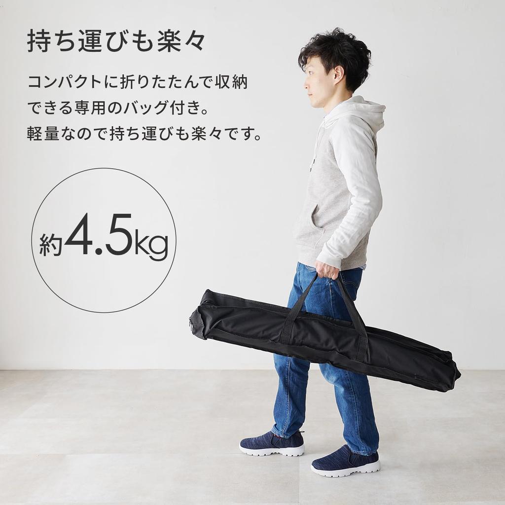 Hagiwara Camping Table Stepless Height Adjustment Outdoor Folding Storage Bag Included Width 100 Wood Grain LOT-4494