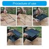Double Layer Camping Table Metal Alloy Picnics Table Grid & Metal Plate Camping Table Outdoor Camp Storage Rack