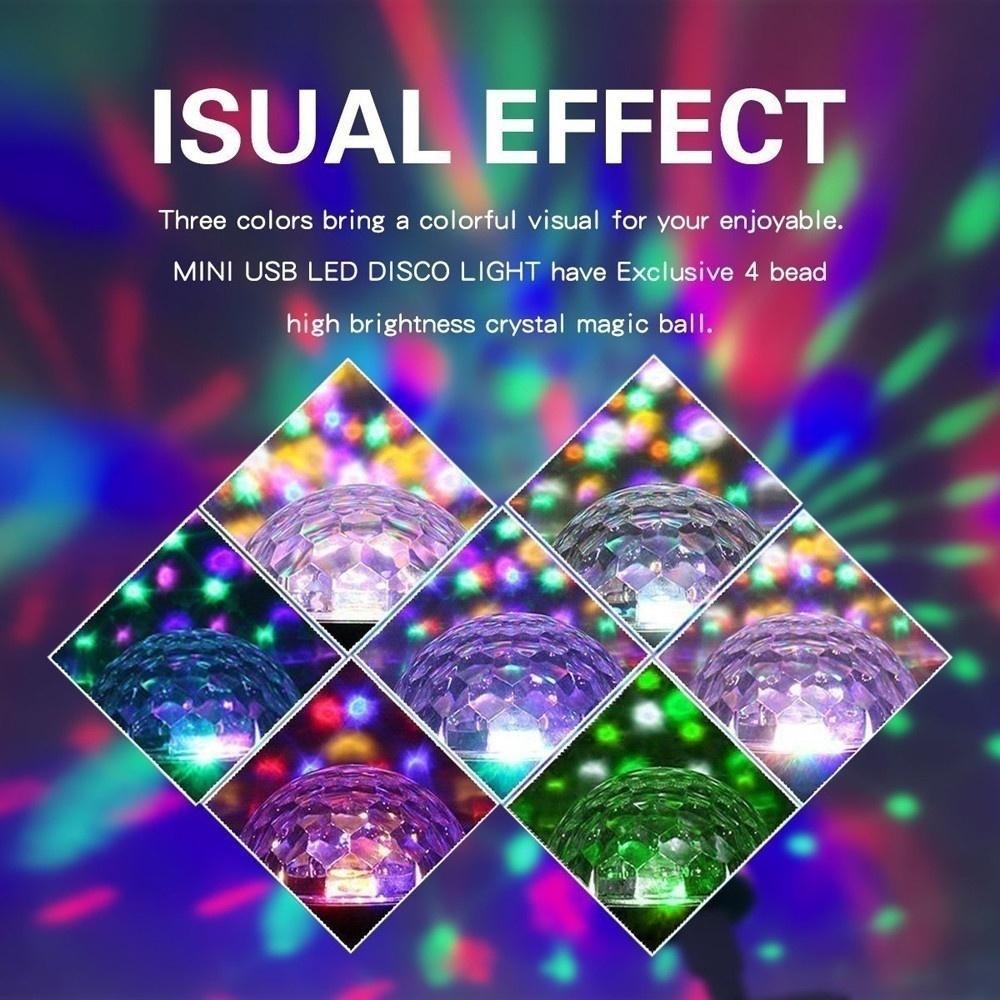 Mini Car Lights Portable Home Party Light DC 5V Colorful Ball Led Phone USB Lights