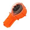 Toy Dart Clip Magazine 25 EVA Foam Soft Darts Plastic Round Drum Magazine for Shooting Game Orange