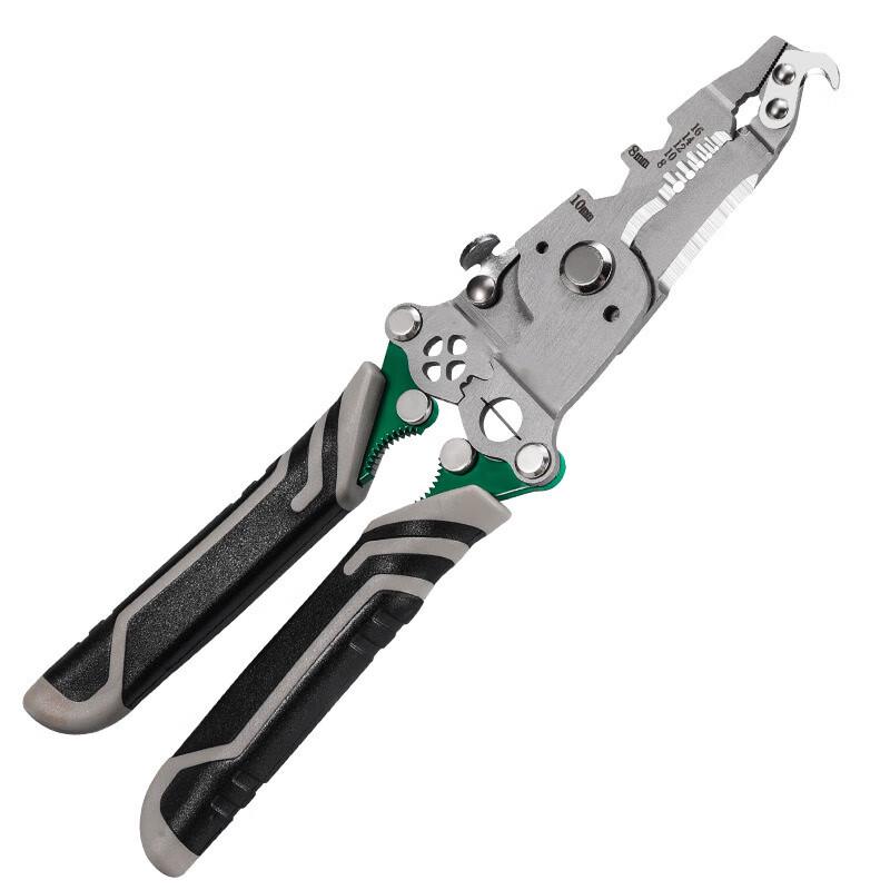Jingnu 18-in-1 Multi-function Foldable Wire Stripper Pliers (10-inch)