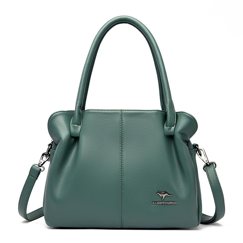 Large capacity women's leather bag 3-layer tote bag high-quality luxury designer bags new