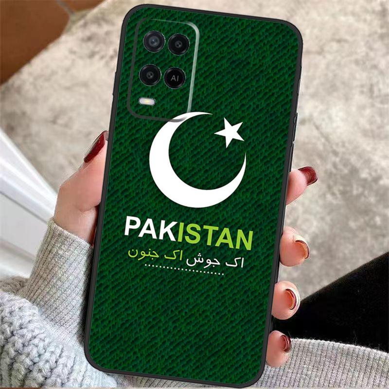 Pakistan Flag Banner Case For Oppo A57 A17 A77 A40 A78 A54 A74 A94 A76 A16 A96 A18 A60 A80 A38 A58 A98 A15 A5 Pro