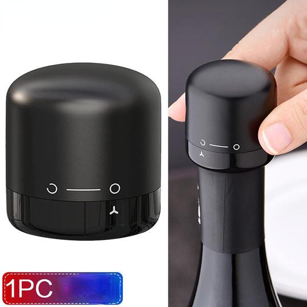 1PC Red Wine Vacuum Pump Stoppers Mini Plug Bottle Cap Champagne Stopper Sealer Wine Supplies