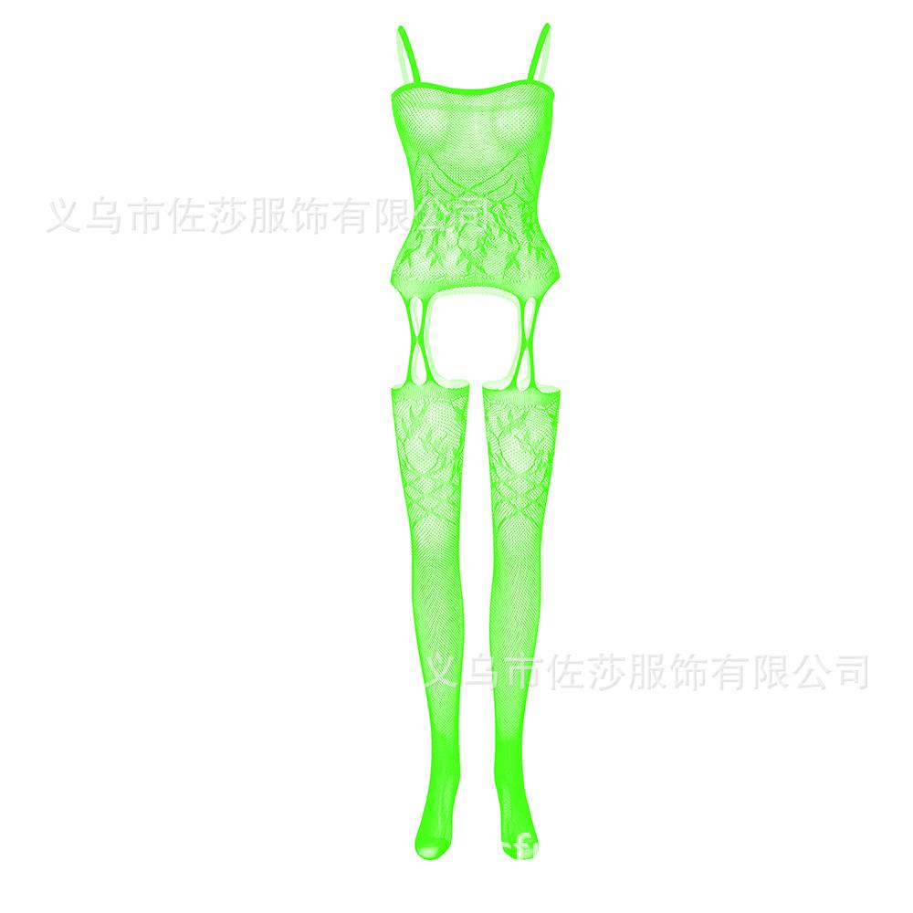 Sex underwear mesh stockings stockings sexy temptation suspenders hollow crotch jacquard one-piece suit